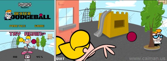 Caiman free games: Dexter Dodgeball by Cartoon Network.