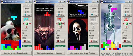 Free Halloween Horror Tetris