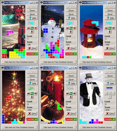 Free Christmas Tetris