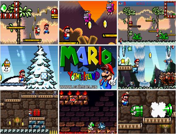 Caiman free games: Super Mario World X: Yoshi's Rescue by