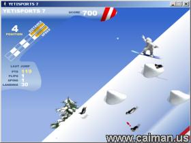 YetiSports 7 - Snowboard Free Ride