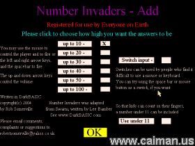 Number Invaders - Add