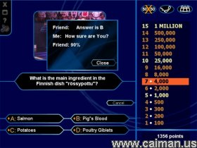 Who wants to be a millionaire?