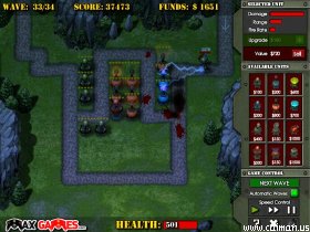 Max Games Frontline Defence, Excellent little FLASH tower d…