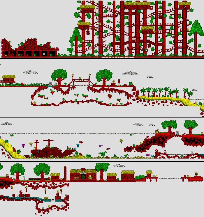 Map Treasure Island Dizzy Classic